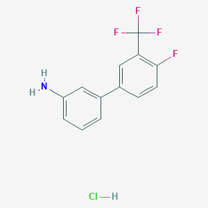 3-[4-Fluoro-3-(trifluoromethyl)phenyl]aniline hydrochloride