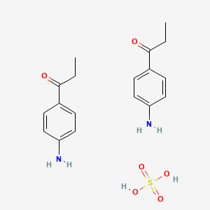 molecular formula C18H24N2O6S B14735102 p-Aminopropiophenone sulfate CAS No. 6170-26-9