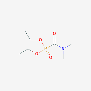 molecular formula C7H16NO4P B14735120 Phosphonic acid, [(dimethylamino)carbonyl]-, diethyl ester CAS No. 2942-57-6