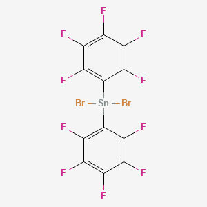 molecular formula C12Br2F10Sn B14735124 Stannane, dibromobis(pentafluorophenyl)- CAS No. 5375-99-5
