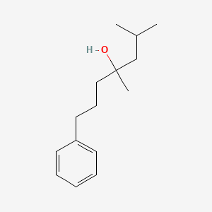 molecular formula C15H24O B14735148 4,6-Dimethyl-1-phenylheptan-4-ol CAS No. 6282-58-2