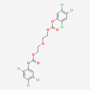 molecular formula C18H12Cl6O7 B14735156 Oxydiethane-2,1-diyl bis(2,4,5-trichlorophenyl) biscarbonate CAS No. 5330-24-5