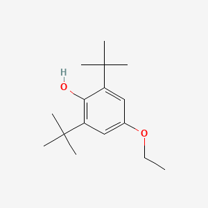 molecular formula C16H26O2 B14735176 Phenol, 2,6-bis(1,1-dimethylethyl)-4-ethoxy- CAS No. 5442-35-3