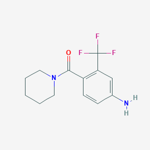 (4-Amino-2-trifluoromethylphenyl)-piperidin-1-yl-methanone