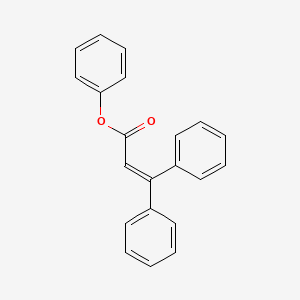 molecular formula C21H16O2 B14735230 Phenyl 3,3-diphenylprop-2-enoate CAS No. 5472-00-4