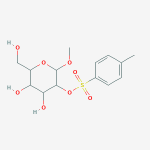 molecular formula C14H20O8S B14735246 Methyl 2-o-[(4-methylphenyl)sulfonyl]hexopyranoside CAS No. 5596-21-4