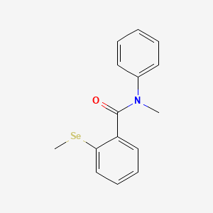 molecular formula C15H15NOSe B14735255 Benzamide, N-methyl-2-(methylseleno)-N-phenyl- CAS No. 6518-76-9