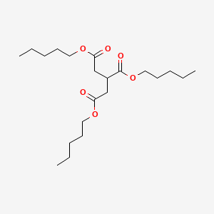 molecular formula C21H38O6 B14735257 Tripentyl propane-1,2,3-tricarboxylate CAS No. 5333-53-9