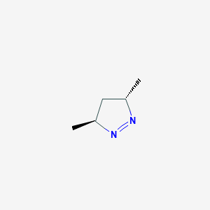 molecular formula C5H10N2 B14735290 (3S,5S)-3,5-Dimethyl-4,5-dihydro-3H-pyrazole CAS No. 3123-99-7