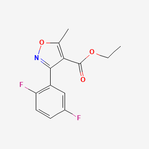 3-(2,5-Difluoro-phenyl)-5-methyl-isoxazole-4-carboxylic acid ethyl ester