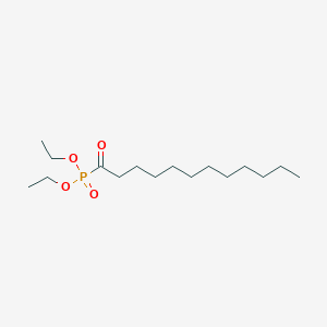 molecular formula C16H33O4P B14735358 Diethyl dodecanoylphosphonate CAS No. 5413-24-1