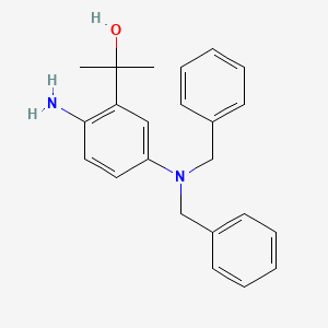2-[2-Amino-5-(dibenzylamino)phenyl]propan-2-ol