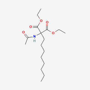 molecular formula C17H31NO5 B14735363 Diethyl(acetylamino)(octyl)propanedioate CAS No. 5440-55-1