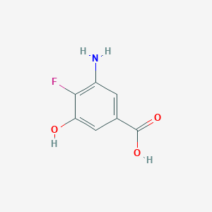 3-Amino-4-fluoro-5-hydroxybenzoic acid