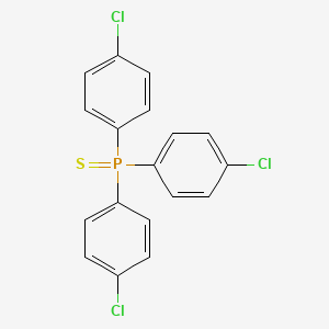 molecular formula C18H12Cl3PS B14735440 Tris(4-chlorophenyl)(sulfanylidene)-lambda~5~-phosphane CAS No. 5032-62-2