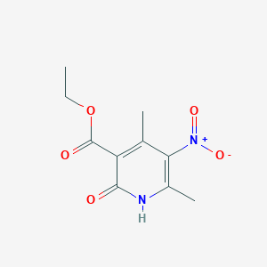 molecular formula C10H12N2O5 B14735445 Ethyl 4,6-dimethyl-5-nitro-2-oxo-1,2-dihydropyridine-3-carboxylate CAS No. 6972-37-8