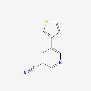 5-(Thiophen-3-yl)nicotinonitrile