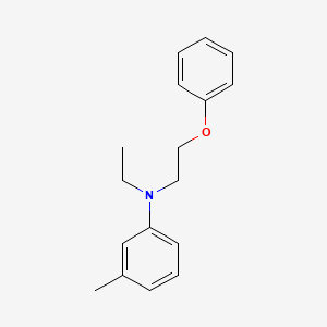 molecular formula C17H21NO B14735480 N-Ethyl-3-methyl-N-(2-phenoxyethyl)aniline CAS No. 4735-73-3