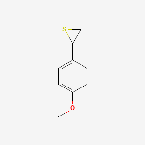 molecular formula C9H10OS B14735481 2-(4-Methoxyphenyl)thiirane CAS No. 6388-69-8