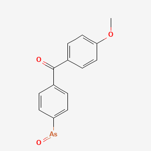 molecular formula C14H11AsO3 B14735487 (4-Methoxyphenyl)[4-(oxoarsanyl)phenyl]methanone CAS No. 7147-40-2
