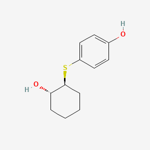 4-{[(1S,2S)-2-hydroxycyclohexyl]sulfanyl}phenol