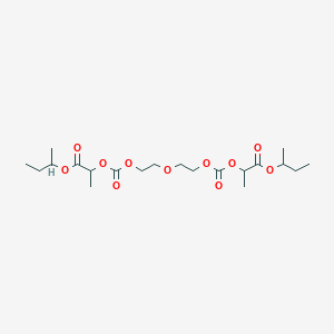 molecular formula C20H34O11 B14735578 Dibutan-2-yl 2,14-dimethyl-4,12-dioxo-3,5,8,11,13-pentaoxapentadecane-1,15-dioate CAS No. 5401-64-9