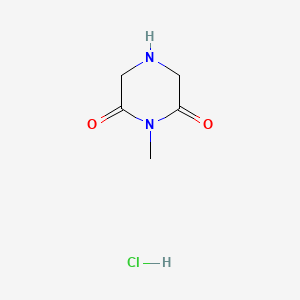 1-Methyl-2,6-dioxopiperazine hydrochloride