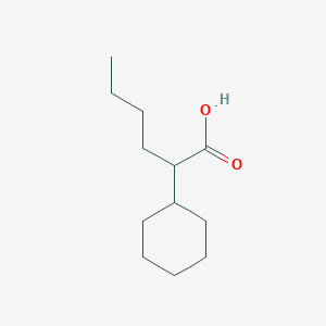 molecular formula C12H22O2 B14735616 2-Cyclohexylhexanoic acid CAS No. 6051-23-6