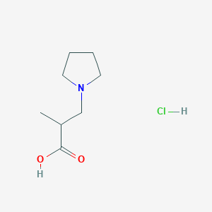 2-Methyl-3-(1-pyrrolidinyl)propanoic acid hydrochloride