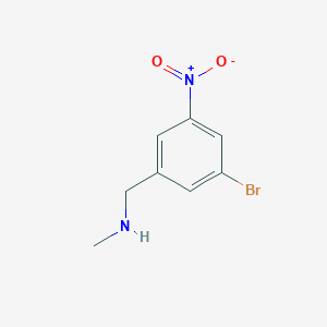 [(3-Bromo-5-nitrophenyl)methyl](methyl)amine