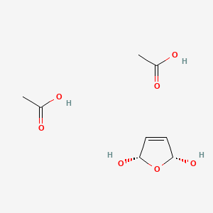 molecular formula C8H14O7 B14735651 acetic acid;(2S,5R)-2,5-dihydrofuran-2,5-diol CAS No. 5117-81-7