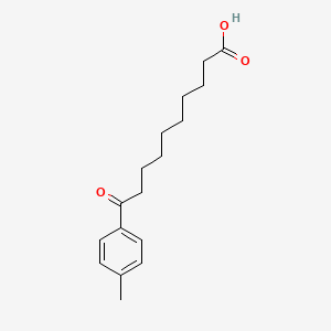 molecular formula C17H24O3 B14735653 10-(4-Methylphenyl)-10-oxodecanoic acid CAS No. 6296-37-3