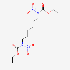 molecular formula C12H22N4O8 B14735659 Diethyl hexane-1,6-diylbis(nitrocarbamate) CAS No. 6268-46-8