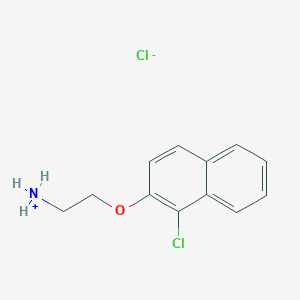 2-[(1-Chloronaphthalen-2-yl)oxy]ethanaminium chloride