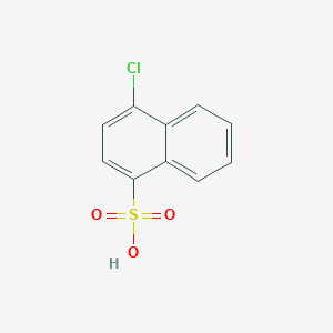 molecular formula C10H7ClO3S B14735707 4-Chloronaphthalene-1-sulfonic acid CAS No. 6328-72-9