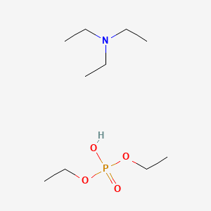 molecular formula C10H26NO4P B14735712 Phosphoric acid, diethyl ester, triethylamine salt CAS No. 5802-76-6