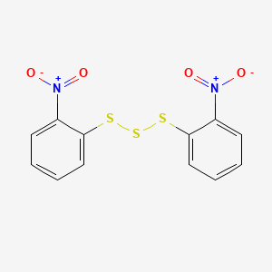 molecular formula C12H8N2O4S3 B14735727 Bis(2-nitrophenyl)trisulfane CAS No. 10342-50-4