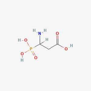 molecular formula C3H8NO5P B14735733 beta-Alanine, 3-phosphono- CAS No. 5652-40-4
