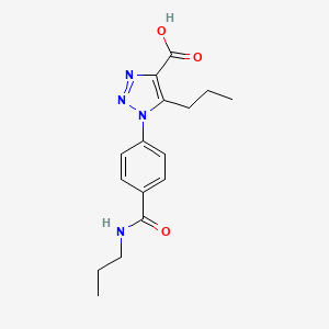 5-propyl-1-{4-[(propylamino)carbonyl]phenyl}-1H-1,2,3-triazole-4-carboxylic acid