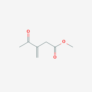 molecular formula C7H10O3 B14735796 Methyl 3-methylidene-4-oxopentanoate CAS No. 6277-50-5