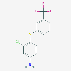 3-Chloro-4-{[3-(trifluoromethyl)phenyl]thio}aniline