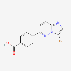4-(3-Bromoimidazo[1,2-b]pyridazin-6-yl)benzoic acid