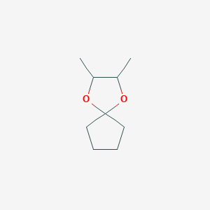 molecular formula C9H16O2 B14735881 2,3-Dimethyl-1,4-dioxaspiro[4.4]nonane CAS No. 6290-15-9