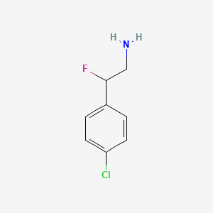 molecular formula C8H9ClFN B1473592 2-(4-Chlorophenyl)-2-fluoroethan-1-amine CAS No. 794472-16-5