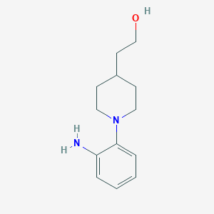 molecular formula C13H20N2O B1473593 2-(1-(2-Aminophenyl)piperidin-4-yl)ethan-1-ol CAS No. 2007667-96-9