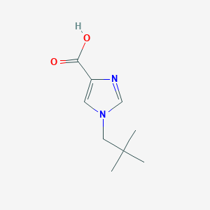 molecular formula C9H14N2O2 B1473598 1-neopentyl-1H-imidazole-4-carboxylic acid CAS No. 1033833-01-0