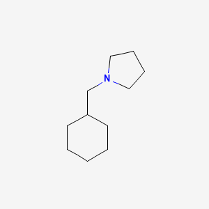 molecular formula C11H21N B14736036 N-(Cyclohexylmethyl)Pyrrolidine CAS No. 5005-27-6