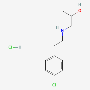 molecular formula C11H17Cl2NO B1473604 1-((4-Chlorophenethyl)amino)propan-2-ol hydrochloride CAS No. 1030624-41-9