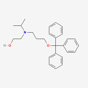 molecular formula C27H33NO2 B1473606 2-[Isopropyl-(3-trityloxy-propyl)-amino]-ethanol CAS No. 1020728-63-5