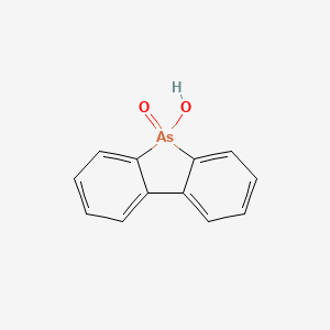 molecular formula C12H9AsO2 B14736097 Arsafluorinic acid CAS No. 5687-22-9
